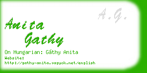 anita gathy business card