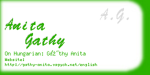 anita gathy business card